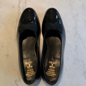 Peal & Co Brooks Brothers Black Patent Tuxedo Loafers